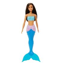 Barbie Dreamtopia Sereia - Morena com Cauda Azul - Mattel