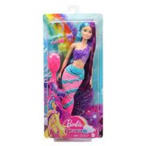 Barbie Dreamtopia Sereia Penteados Mágicos Longo Azul E Roxo (16403)