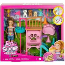 Barbie Entretenimento Stacie Conjunto Treinadora de Cachorros Mattel HRM10