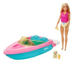 Barbie Estate Barco com Boneca GRG30 Mattel