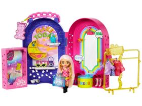Barbie Extra Minis Boutique com Boneca 20 Peças Hhn15 - Mattel