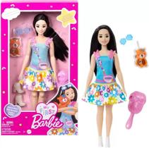 Barbie Family Minha Primeira Boneca Asiática 34cm - Mattel HLL22