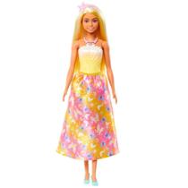 Barbie Fantasia Donzelas Vestidos de Sonho Amarelo - Mattel