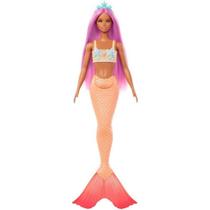 Barbie Fantasia Sereia com Cabelo Rosa Mattel HRR05 - HRR02 Barbie Fantasia Sereia com Cabelo Rosa Mattel HRR05 - HRR02
