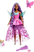 Barbie Fantasy A Touch Of Magic Brooklyn com Cabelo Roxo e Acessórios Jcw49