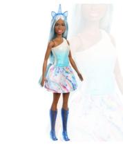 Barbie Fantasy Boneca Unicórnio Azul - Mattel