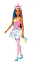 Barbie Fantasy Boneca Unicornio Rosa Hgr21 Mattel