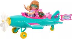 Barbie Fantasy Chelsea Conjunto Piloto de Avião - Mattel HTK38