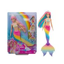 Barbie fantasy sereia muda de cor gtf89 - mattel