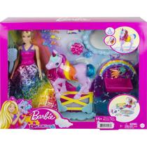 Barbie Fantasy Unicórnio Arco-íris GTG01