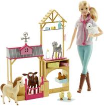 Barbie Farm Vet - Playset com 7 Animais de Estimação