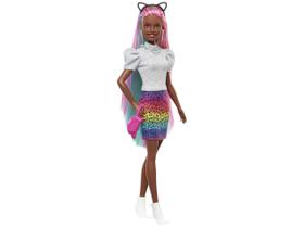 Barbie Fashion & Beauty Penteado Arco-íris Animal Print Negra - Mattel Barbie Fashion & Beauty Penteado Arco-íris Animal Print Negra - Mattel