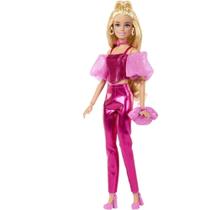 Barbie Fashion Deluxe STYLE Traje Metálico Rosa com Acessórios de Moda