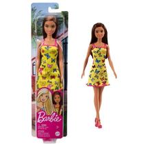 Barbie Fashion Vestido Amarelo Borboletas Mattel T7439