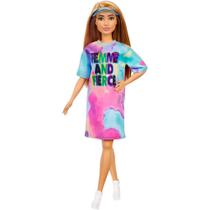 Barbie Fashionistas Loira Vestido Tie Dye - Mattel