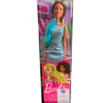 Barbie Glitz - Negra - Vestido Azul HJR95 - Mattel