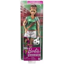 Barbie Jogadora De Futebol Camisa Verde Mattel Hcn18