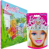 Barbie Livro Eu Quero Ser Artista Plástica + Coroa Princesa