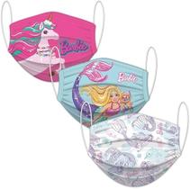 Barbie Máscara de Proteção Com 3 Unidades - Fun Barbie Máscara de Proteção Com 3 Unidades - Fun
