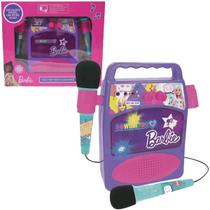 Barbie Meu Primeiro Karaokê com 2 Microfones e Bluetooth - Fun Divirta-se