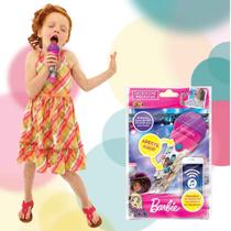 Barbie Microfone Rock Star Rockstar Com Luzes Led Sons e Voz Fun Brinquedos Presente Menina Original