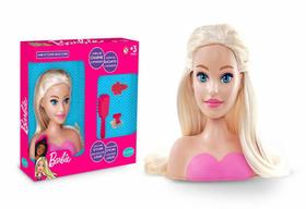 Barbie Mini Busto P/ Pentear Maquiar C/ Acessorios Original - Pupee