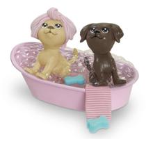 Barbie Mini PETS Hora do Banho com 2 PETS e Acessórios Mattel Barbie Mini PETS Hora do Banho com 2 PETS e Acessórios Mattel