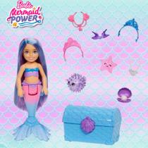Barbie Mini Sereia 16 Cm Chelsea Mermaid Power Mattel