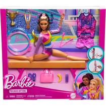Barbie Morena Profissões Conjunto De Ginasta HRG53 Mattel Barbie Morena Profissões Conjunto De Ginasta HRG53 Mattel