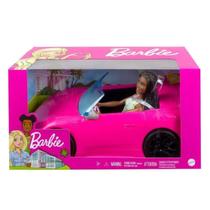 Barbie Negra com Carro Conversível Rosa HBY30 Mattel