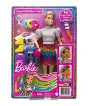 Barbie Penteado Arco-íris Animal Print Loira - Mattel Grn81