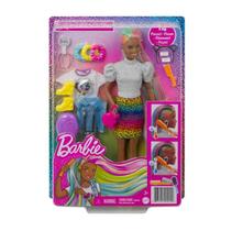 Barbie Penteado de Oncinha Arco-iris Negra - GRN82