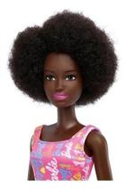 Barbie Pink Dress With Words - Black Barbie Pink Dress With Words - Black