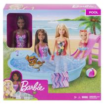 Barbie - Piscina com Boneca e Acessórios Ghl92 - MATTEL 887961796858