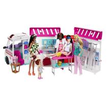 Barbie Playset Ambulância Móvel De Resgate Brinquedo Infantil