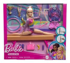 Barbie Playset Ginástica Boneca Loira - Mattel Hrg52