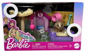 Barbie Playset Móveis E Acessórios Cama Pets Cachorro Gato - Mattel Brinquedos