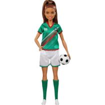 Barbie Profissoes Boneca Futebol Uniforme N.16