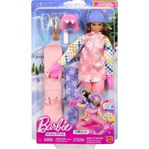 Barbie Profissoes Conjunto Snowboarder Mattel HRG41