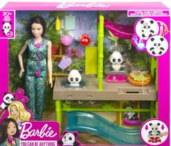 Barbie Profissões Cuidados e Resgate de Pandas Acessórios