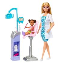 Barbie Profissões Dentista Loira - Mattel