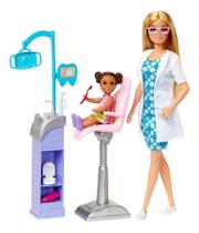 Barbie Profissões Médica Dentista Loira Móveis E Acessórios