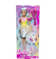 Barbie Roupa Amarela Conto de Fadas Toque de Mágica Mattel
