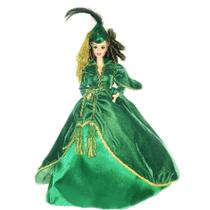 Barbie - Scarlett OHara - Vestido cortina verde - Boneca Colecionável - Mattel
