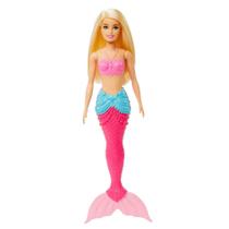 Barbie Sereia Loira com Cauda Rosa - Mattel Barbie Sereia Loira com Cauda Rosa - Mattel
