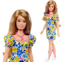 Barbie Síndrome De Down Boneca Fashionista Loira Articulada - Mattel