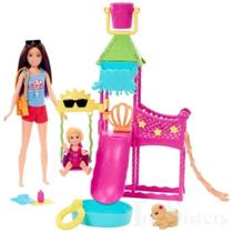 Barbie Skipper Parque Aquatico Boneca E Pets Mattel Hkd80