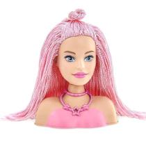 Barbie Styling Hair Cabelo Rosa Tricotado com 6 Acessórios Original Mattel Barbie Styling Hair Cabelo Rosa Tricotado com 6 Acessórios Original Mattel