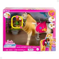 Barbie The Great Horse Chase Cavalo C/ Som E Acessórios HXJ42 - Mattel