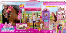 Barbie The Great Horse Chase Estabulo Do Sonho Mattel Hxj44